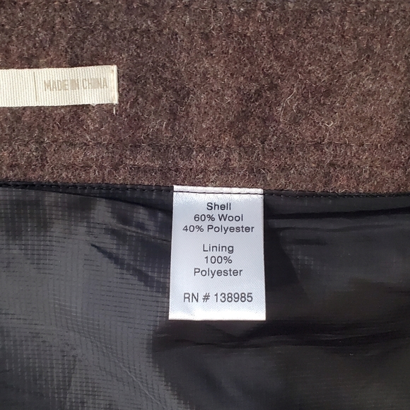 Purnell Brown Wool Zip Skirt Sz 12 NWT - Picture 2 of 9